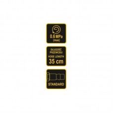81651 VOREL Pistol cu manometru pentru aer comprim..